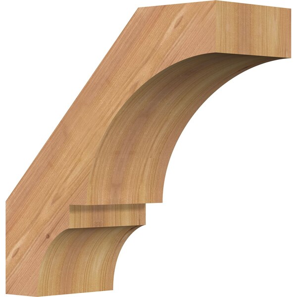 Ekena Millwork 5 1/2"W x 14"D x 14"H Balboa Smooth Knee Brace, Western Red Cedar BRC06X14X14BOA00SWR - main